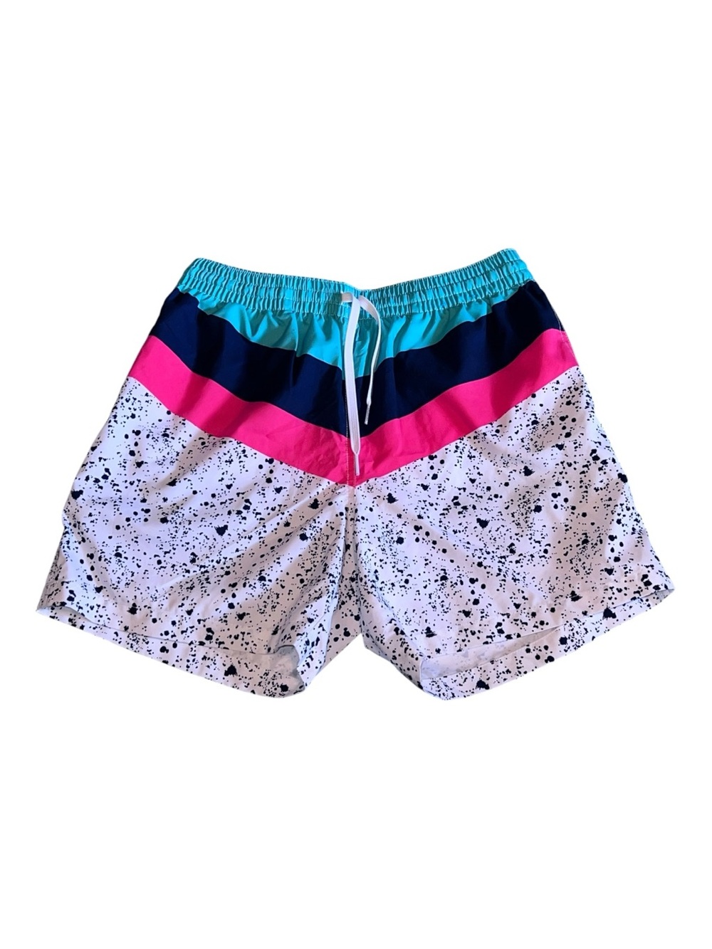 Chubbies Classic Swim Trunk The Aquatic Libations Retro Paint splatter & stripes